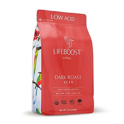 Lifeboost Coffee Dark Roast Whole Bean Coffee