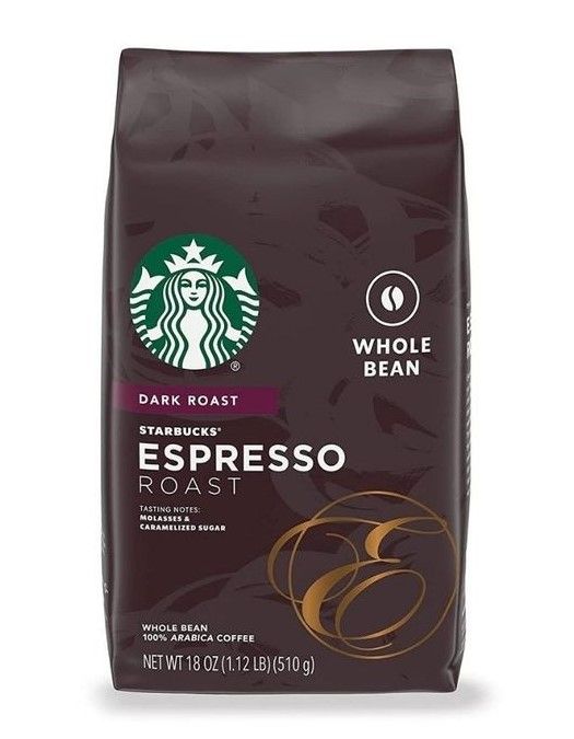 Starbucks Espresso Roast Dark Roast Whole Bean Coffee