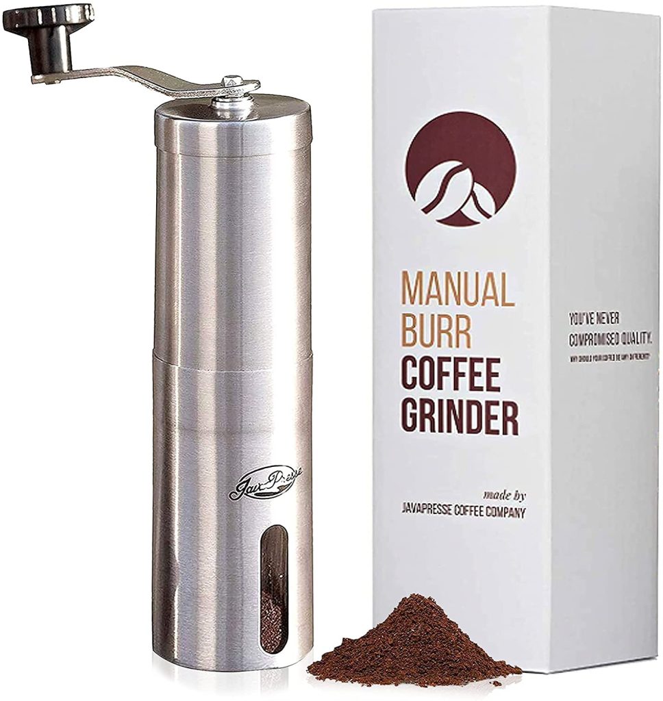 JavaPresse Manual Coffee Bean Grinder with Adjustable Settings